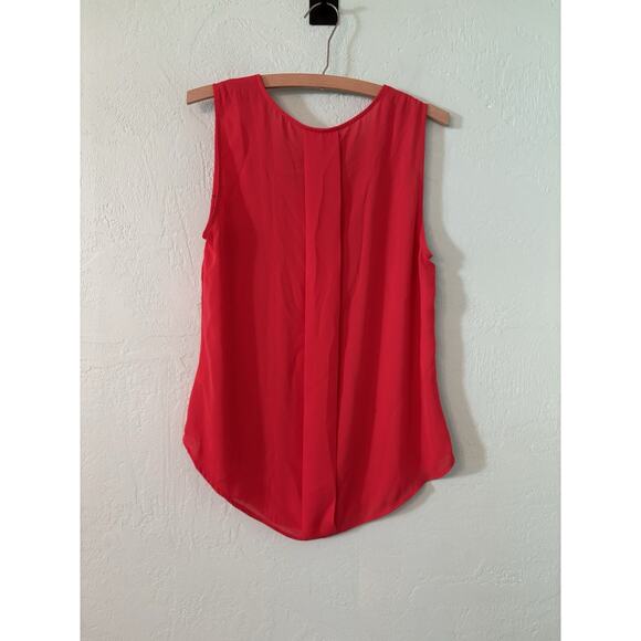 Women's Laundry by Shelli Segal Medium Coral sleeveless blouse brand new NWOT - Picture 3 of 4